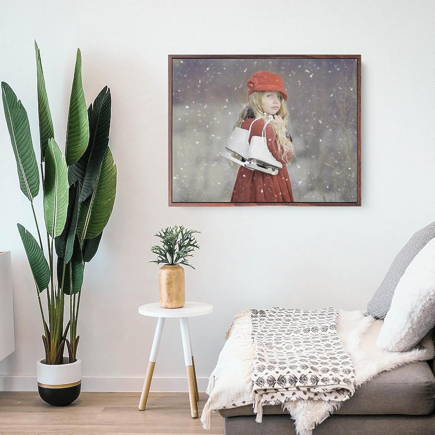 Personalized Custom Canvas Prints: Photo On Canvas (Dark Brown, 12x18) Transform Your Photos into Stunning Framed Wall Art Digitally Printed Photo To Canvas Ideal for Home Decor, Gifts Keepsakes.