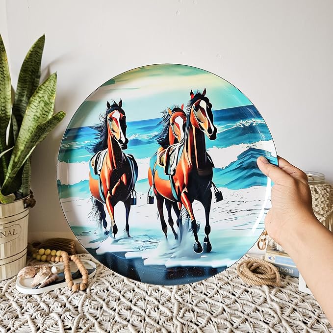 RITUALISTIC Indian Ocean Iron Wall Art Plates – Set of 5 Decorative Plates | Coastal & Cultural Metal Wall Decor | Wall Hanging for Living Room, Bedroom & Home Interiors | Christmas gifts