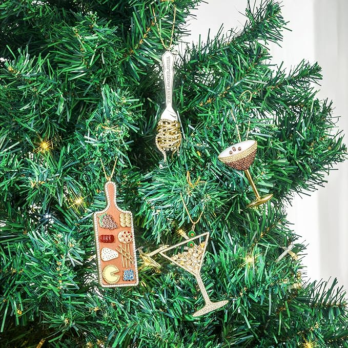 Christmas Martini Ornaments,Christmas Decor Hanging Ornaments for Tree Decorations,Keepsake Gifts for Sisters Mom Grandma Women