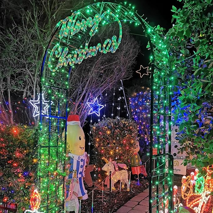 YEGUO 66ft 200 LED Green Christmas Lights Outdoor Waterproof, Green Wire String Lights Indoor, 8 Modes Twinkle Lights for Christmas Tree Plug in with Timer Memory
