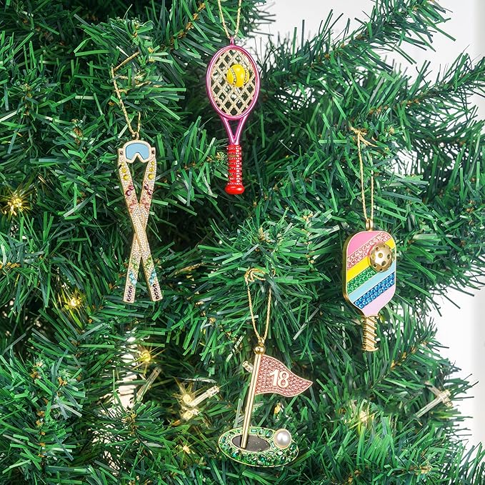 2025 Christmas Tennis Ornaments, Christmas Tree Ornament, Hanging Ornaments Tennis Ornament Gifts for Sisters Mom Grandparent Women Men