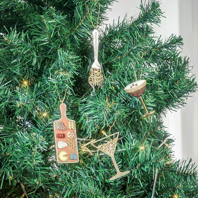 Christmas Pasta Ornaments, Italian Christmas Tree Decorations, Pasta Ornament Keepsake Gifts for Sisters Mother Grandma Women Gift