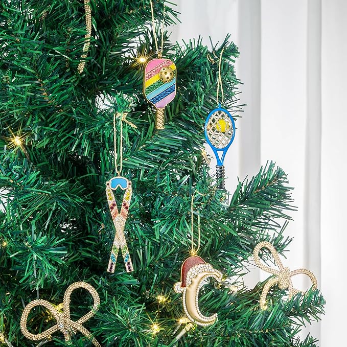 2025 Christmas Pickleball Paddles Ornaments, Christmas Tree Ornament, Hanging Ornaments Pickleball Ornament Gifts for Sisters Mom Grandparent Women Men