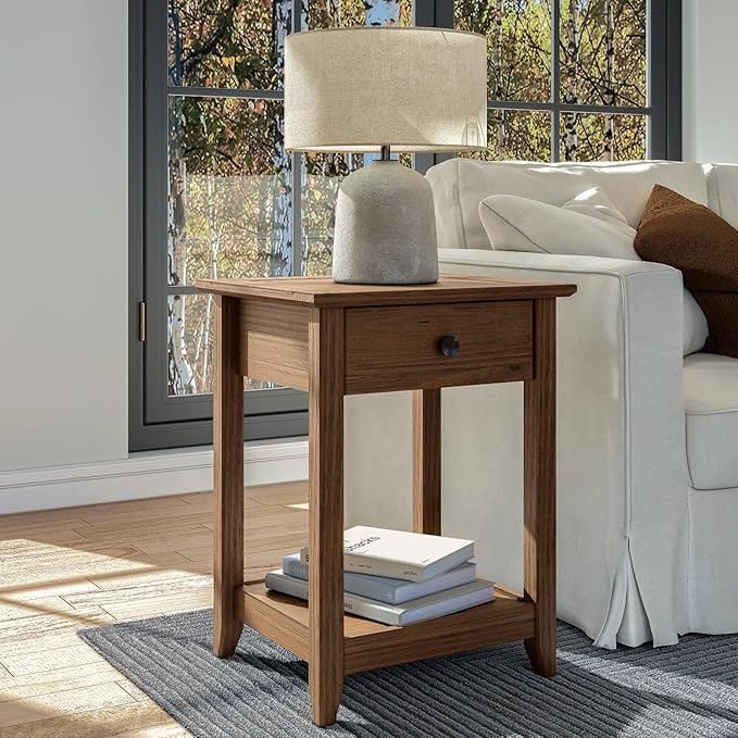 Greenport End Table - Brushed Walnut