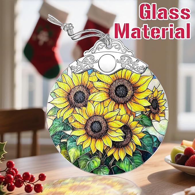 Stained Glass Ornament, Christmas Ornaments for Tree, Hanging Ornaments for Home Decor & Christmas Tree Decorations – Exquisite Holiday Ornament, Gifts & Holiday Present