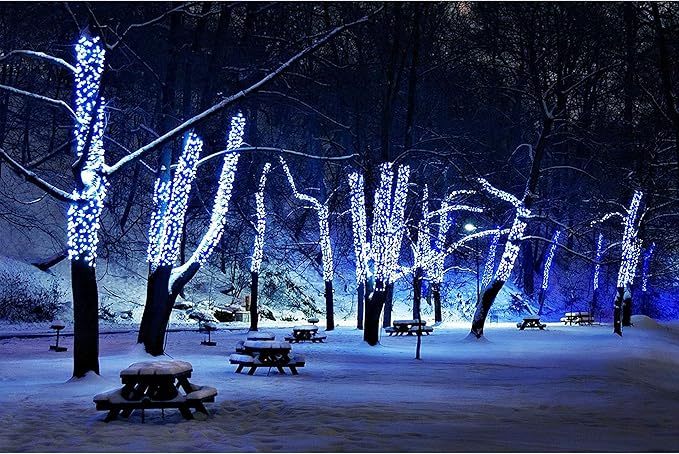Christmas C6 Bulbs Light String 50 LED White Strawberry Xmas Tree Outdoor Indoor Waterproof Decoration Plug in 18 Feet Used for Patio Party Festive Courtyard Home (Cold White)