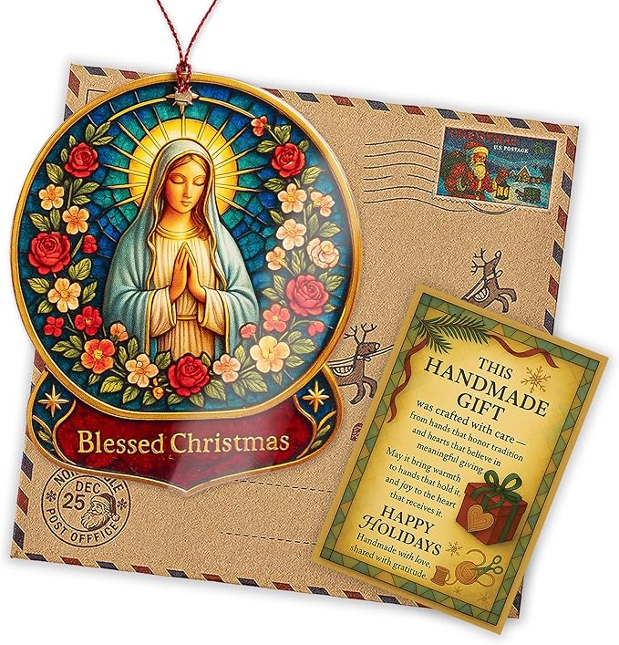 Nativity Ornaments - Regilious Christian Gifts for Women | Men - Christian Christmas Ornaments - Easter Decor - Christmas Decor - White Elephant Gifts - Xmas Tree Decoration