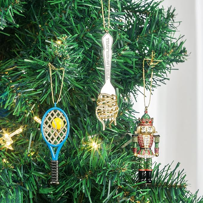Christmas Pasta Ornaments, Italian Christmas Tree Decorations, Pasta Ornament Keepsake Gifts for Sisters Mother Grandma Women Gift