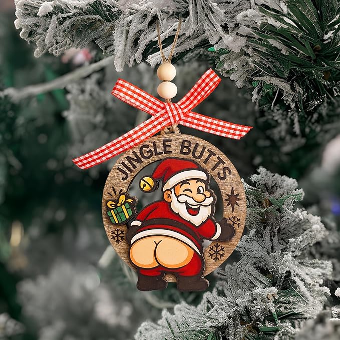 Funny Christmas Ornaments - Funny Gag Gifts - Santa Ornament - White Elephant Ornament - Unique Christmas Ornaments - Xmas Gifts for Adult - car Hanging Accessories DuduCraft ONM-103 Trum Map