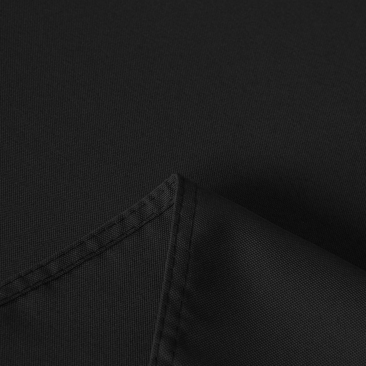 sancua Rectangle Tablecloth - 54 x 120 Inch - Water Resistant Spill Proof Washable Polyester Table Cloth, Decorative Fabric Table Cover for Dining Tables, Buffet Parties and Camping, Black