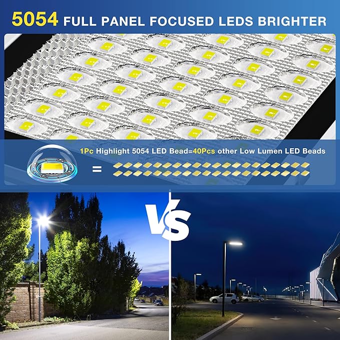 10000W Solar Street Light, Super Bright LED Beads Solar Lights Outdoor Waterproof IP66, Heavy Duty Parking Lot Light Commercial Dusk to Dawn,Flood Light with Remote Control for Yard, Driveway